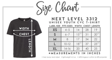 **YOUTH** UNISEX SHORT SLEEVE TEE (NEXT LEVEL) BLACK