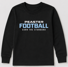 LONG SLEEVE UNISEX TEE - FOOTBALL - BLACK