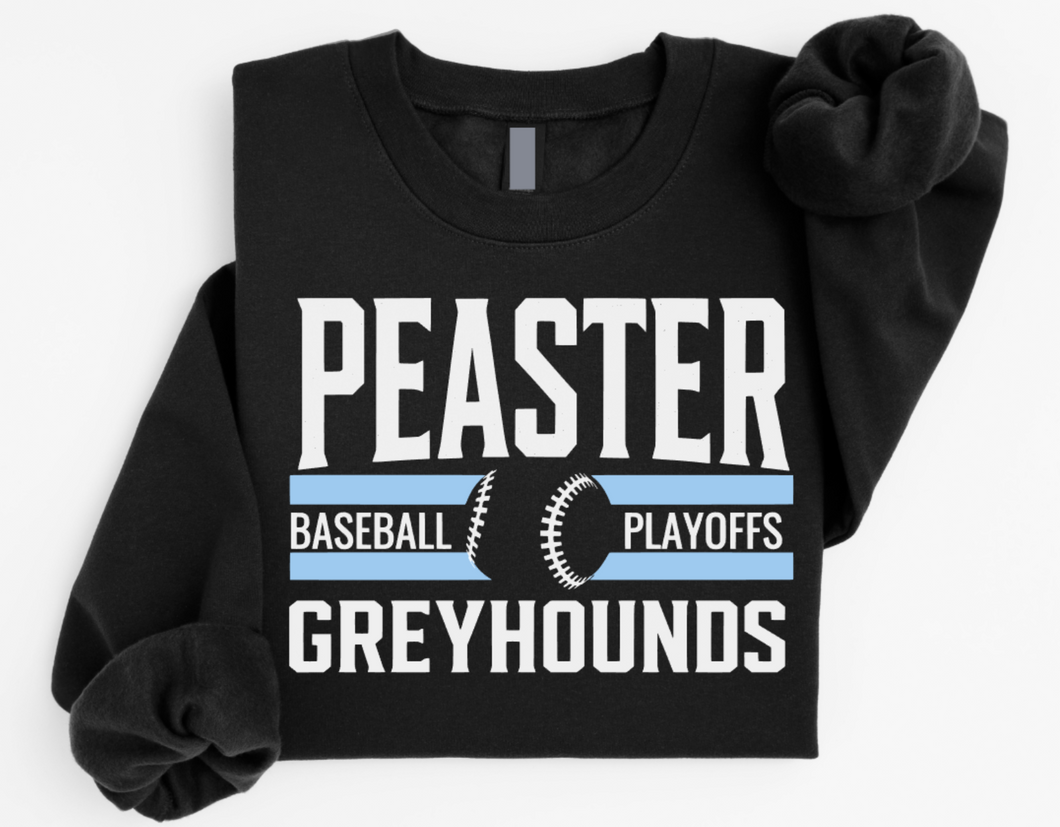 CREWNECK SWEATSHIRT (GILDAN) PLAYOFF - BLACK