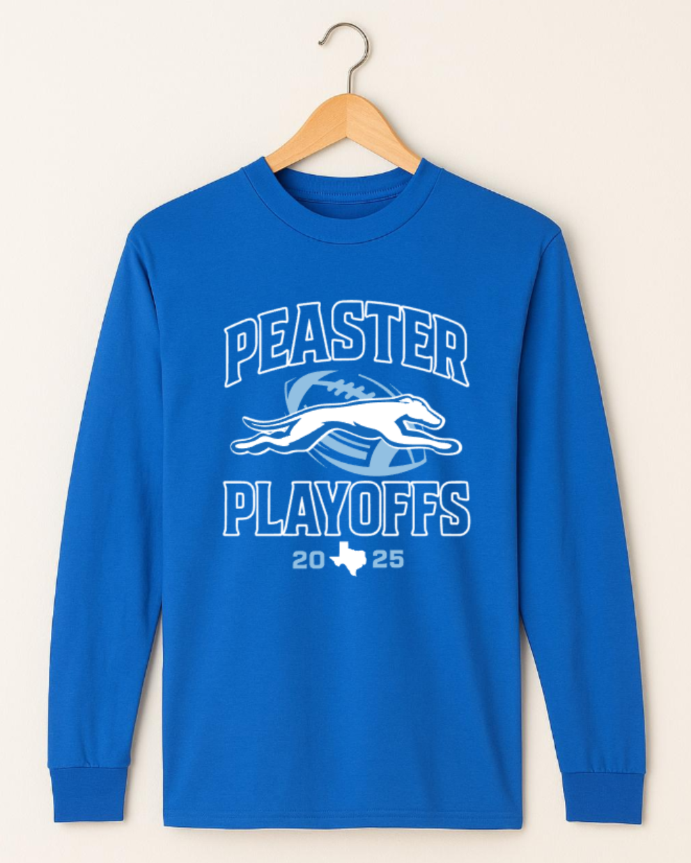 PLAYOFF ROSTER - UNISEX LONG SLEEVE TEE (GILDAN) ROYAL