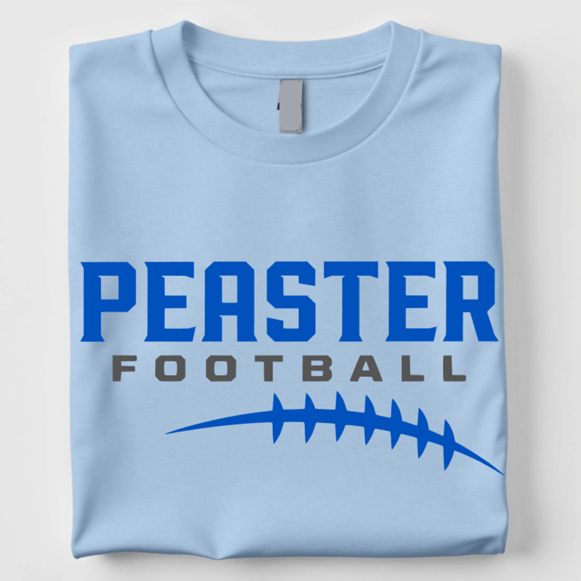 SHORT SLEEVE UNISEX TEE - LACES - LIGHT BLUE