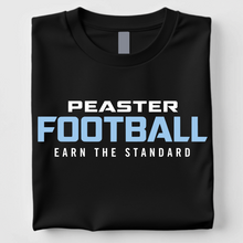SHORT SLEEVE UNISEX TEE - FOOTBALL - BLACK