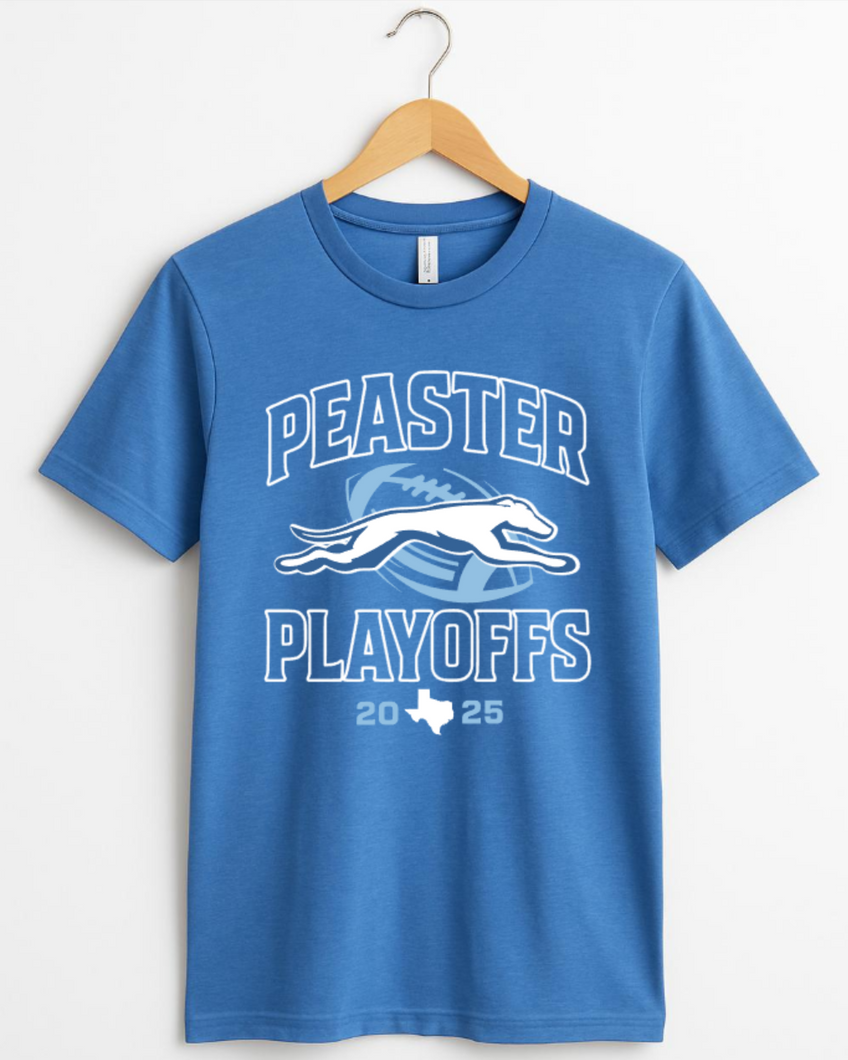 PLAYOFF ROSTER - UNISEX TEE (BELLA + CANVAS) HEATHER ROYAL