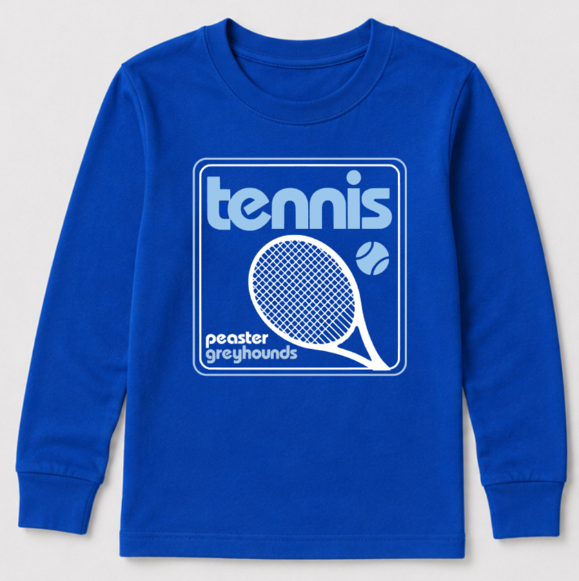 LONG SLEEVE UNISEX TEE - PEASTER - ROYAL