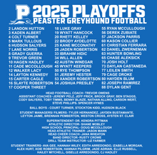*YOUTH OPTIONS AVAILABLE* PLAYOFF ROSTER - UNISEX TEE (GILDAN) ROYAL