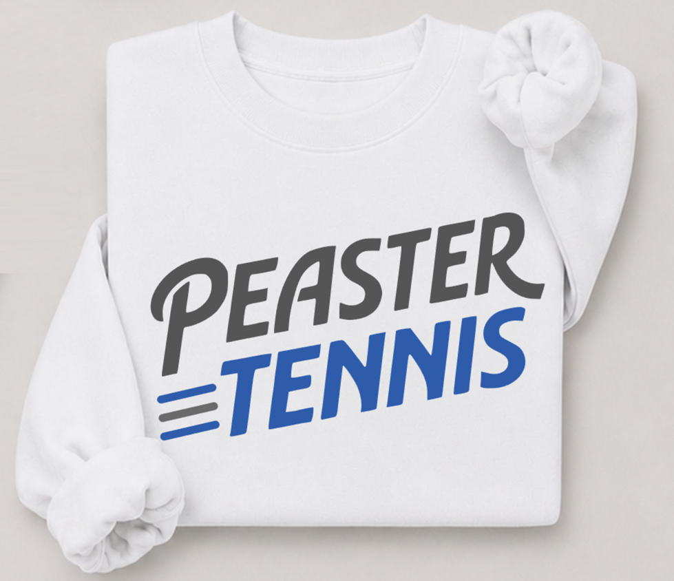 CREWNECK SWEATSHIRT - TENNIS - WHITE