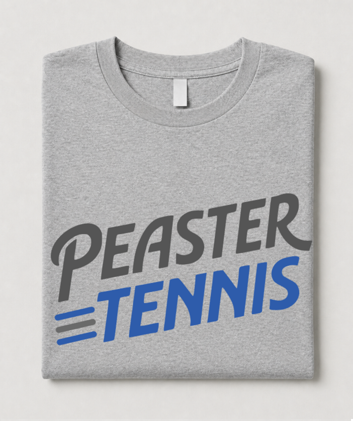 SHORT SLEEVE UNISEX TEE - TENNIS - GREY