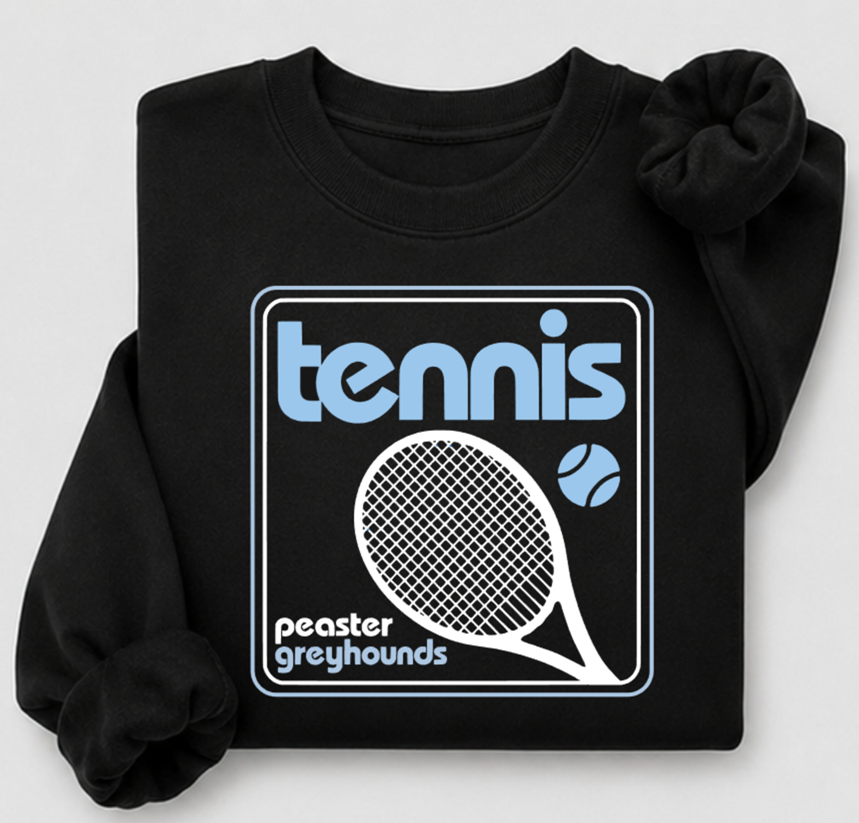 CREWNECK SWEATSHIRT - PEASTER - BLACK