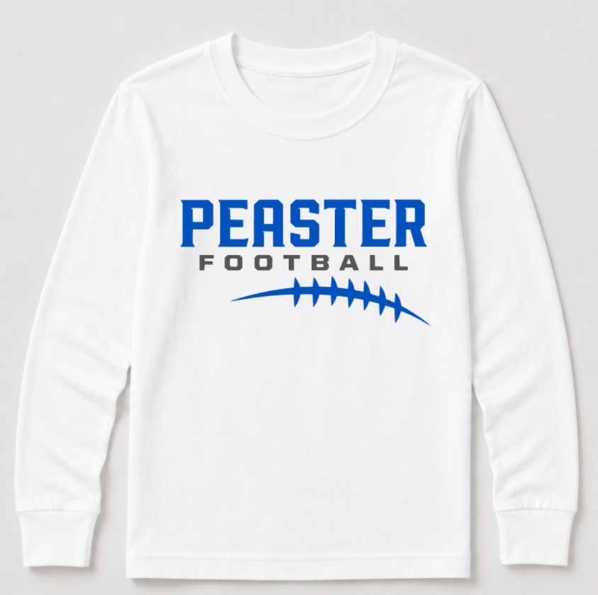 LONG SLEEVE UNISEX TEE - LACES - WHITE