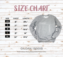 **YOUTH** VINTAGE - UNISEX CREWNECK SWEATSHIRT (GILDAN) BLACK