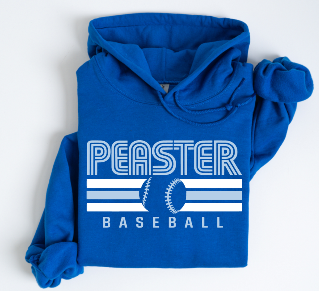HOODIE (GILDAN) BASEBALL - ROYAL